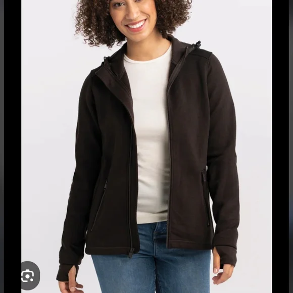 NWOT WOOLX Cubby Merino Hooded Sweatshirt Brown M - Picture 6 of 14